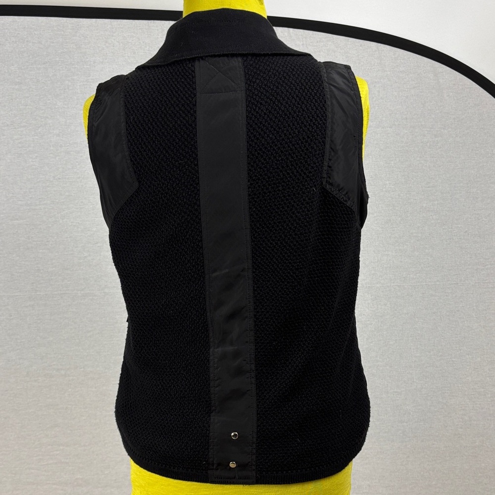 Skovhuus Black knit zippered vest with silver hardware- like size M- - Picture 6 of 10